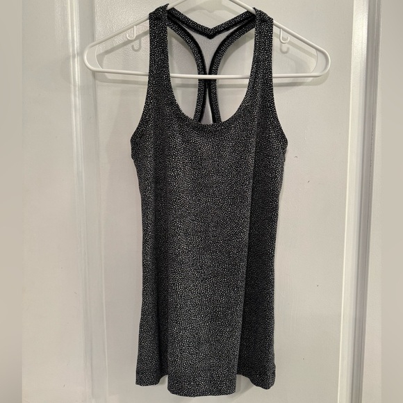 Lululemon Cool Racerback II Chakra Print Alpine White Black - Picture 1 of 11